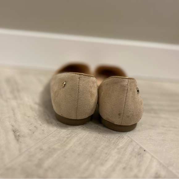 Tahari Nude Pointed-Toe Ballet Flats - Picture 3 of 4